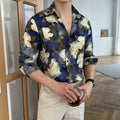 Men's Short Sleeve Floral Shirt | Summer Oversize Trendy Shirt