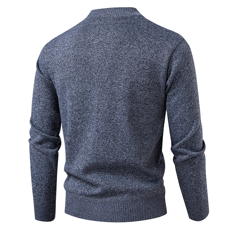 Men's Lined Knitted Sweater – Warm Fleece Sweater Modern
