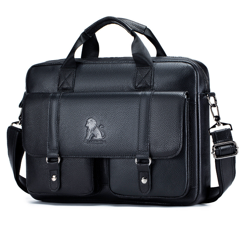 Men's Leather Briefcase – Large Business Handbag