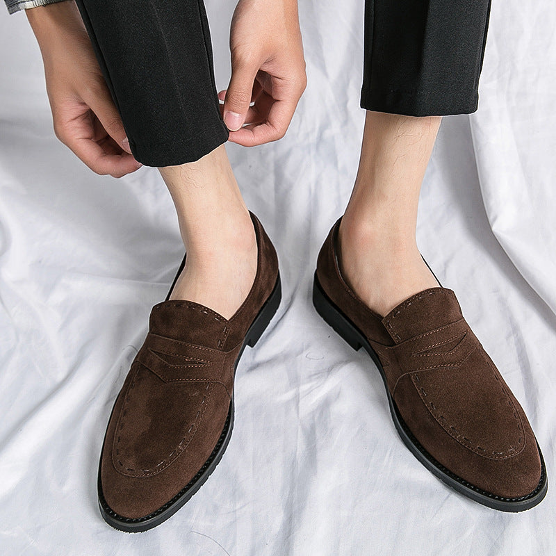 Men's Suede Shoes | British Pointed Elegant Casual