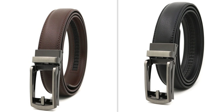 Men's Automatic Leather Belt | Elegant Holeless Belt