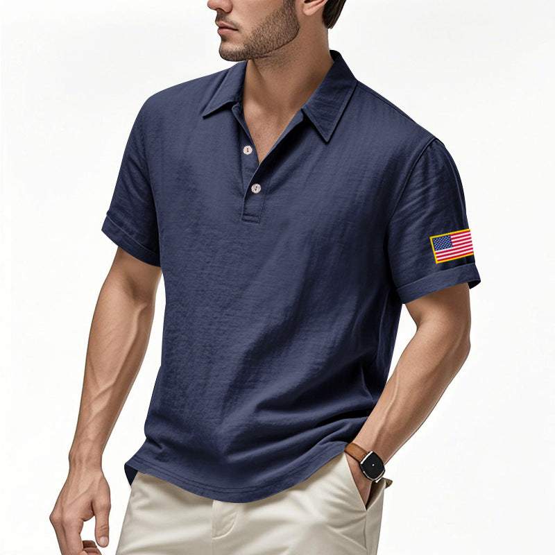 Men's Linen Shirt Short Sleeve | Lightweight Airy Summer Shirt