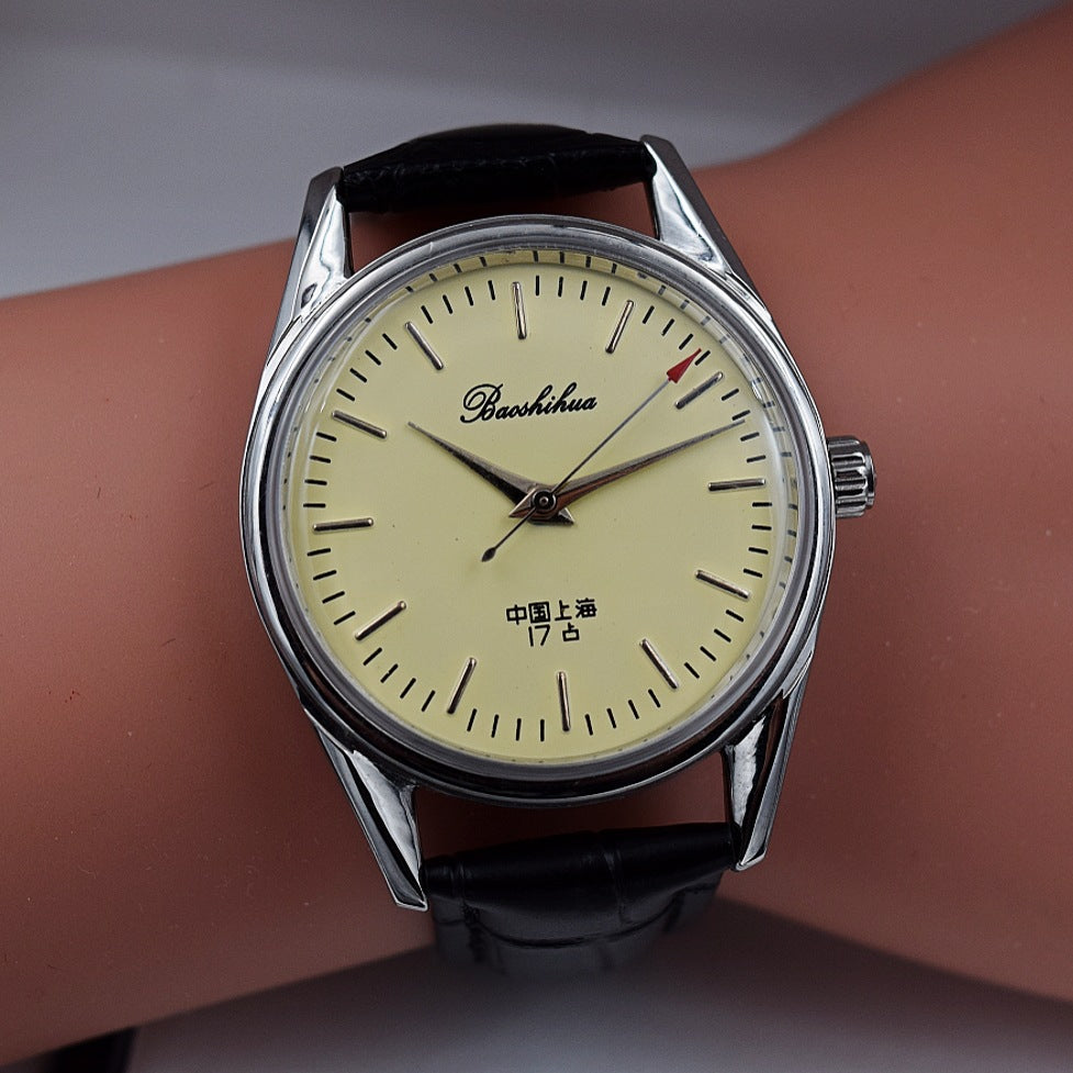 Men's ultra-thin hand-wound watch | retro elegant mechanical