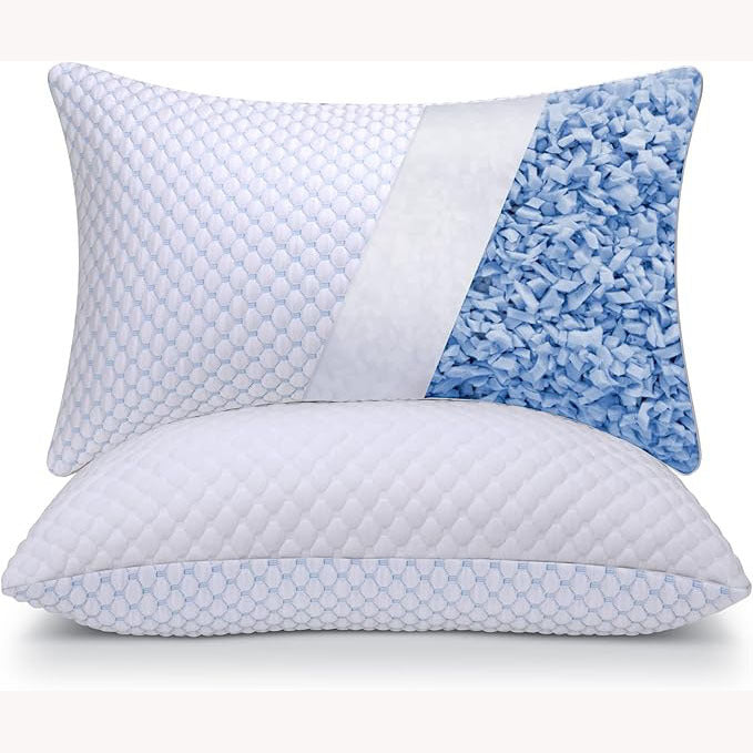 Gel Lavender Pillow | Cooling Memory Foam Neck Pillow