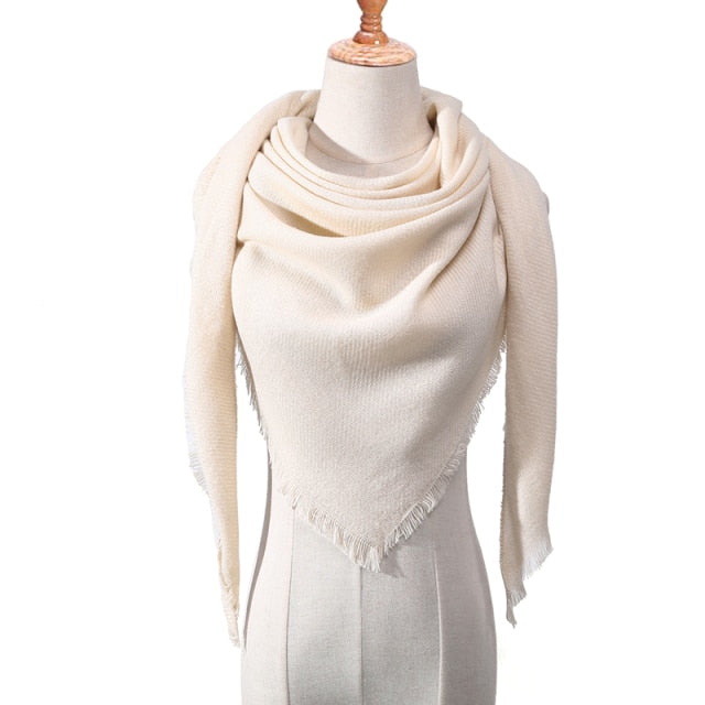 Damen Dreiecksschal Elegant | Herbst Winter Schal Stola