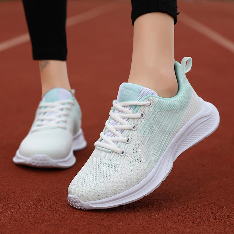 Damen Mesh Sneaker Modisch | Atmungsaktive Freizeitschuhe