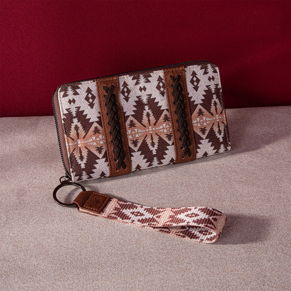Women's Wallet Boho Vintage Card Holder Cotton Linen Chic