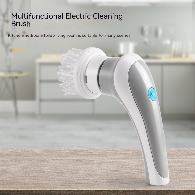 4-in-1 Electric Cleaning Brush – Cordless Rotary Scrubber