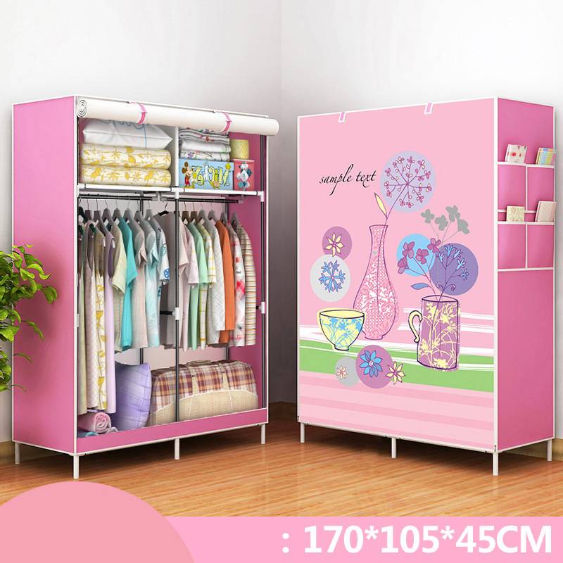 Fabric Wardrobe Dustproof | Foldable Single Room Organizer