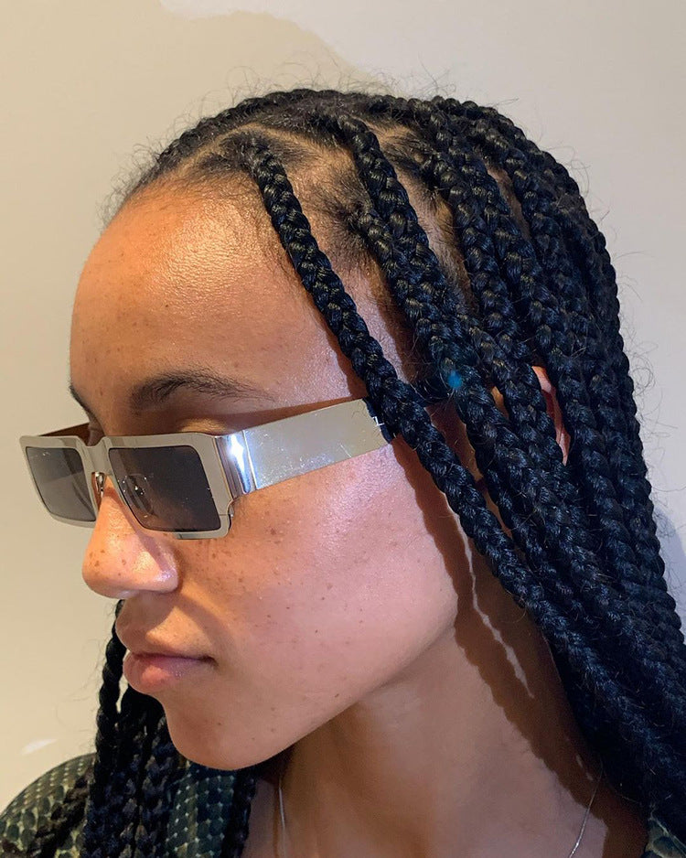 Kleine eckige Sonnenbrille | Metall | Unisex Retro Stil