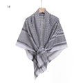 Men's Scarf Jacquard Wave Pattern Large Square Elegant