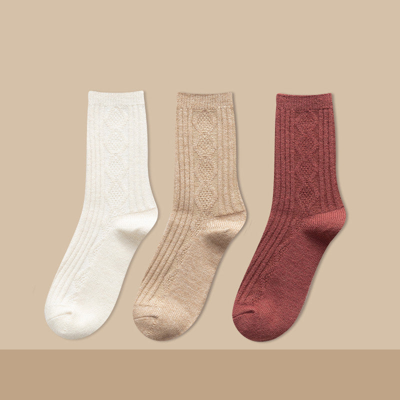 Damen Kaschmir Kniestrümpfe Warm – Dicke Kuschel Langsocken