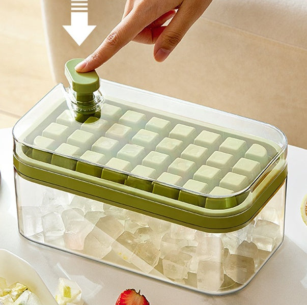 Ice Cube Tray with Lid | Ice Cube Maker with Box