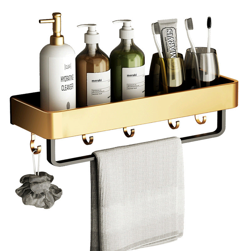 Towel Holder No Drilling | Bathroom Shelf Wall | Towel Rack