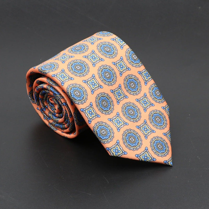 Men's Silk Tie Bohemian 7.5 cm Soft Elegant Modern
