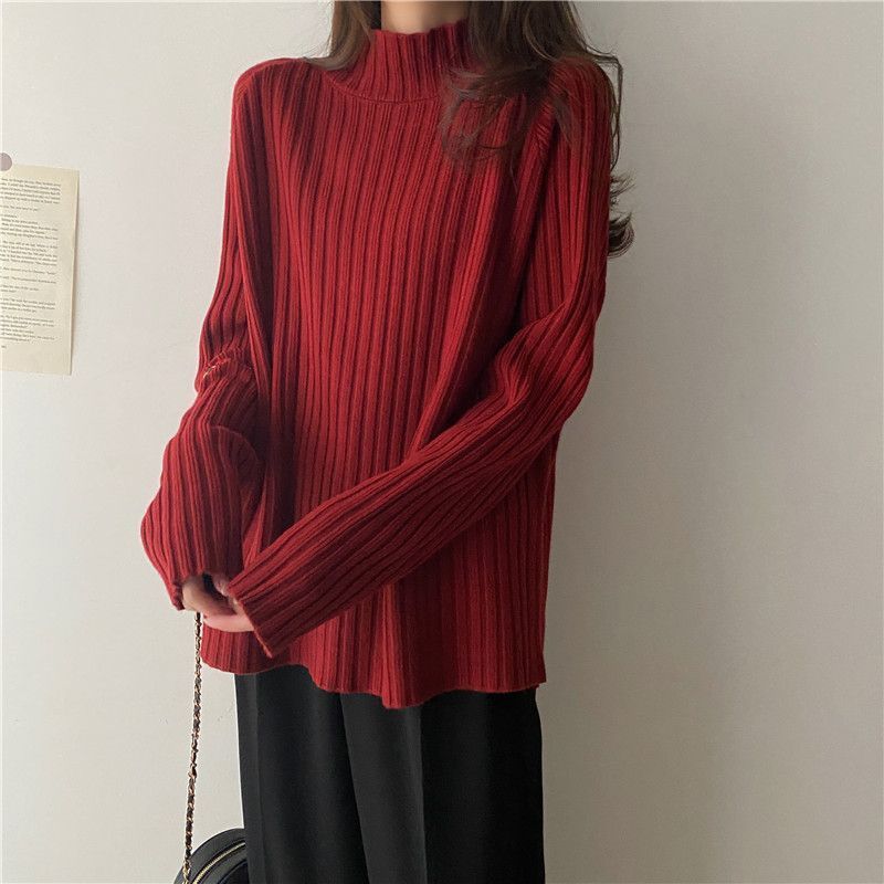 Damen Oversize Strickpullover | Warmer Winterpullover Stil