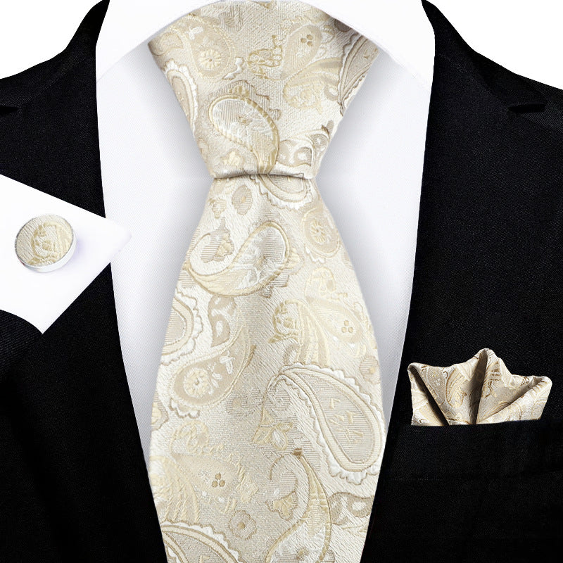 Tie Paisley Jacquard Embroidered Elegant Men's Premium
