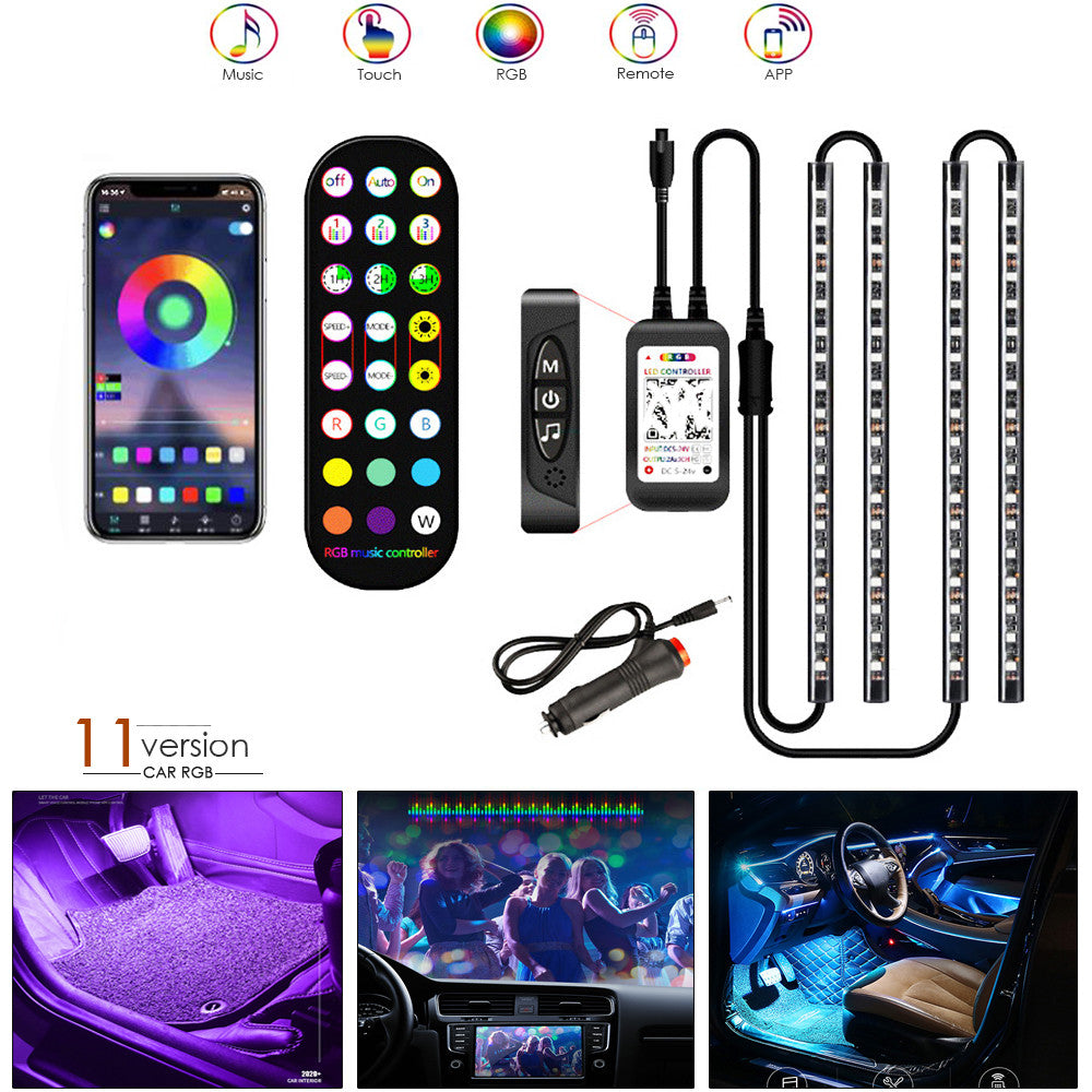 Car LED Interior Light RGB | App Music Control Ambient