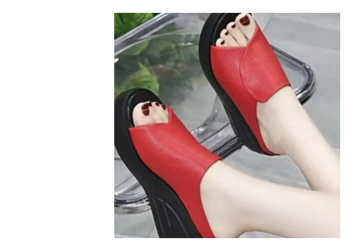 Damen Echtleder Keilsandalen | Weich Komfort Sommer Schuhe