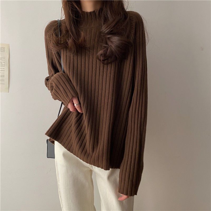 Damen Oversize Strickpullover | Warmer Winterpullover Stil
