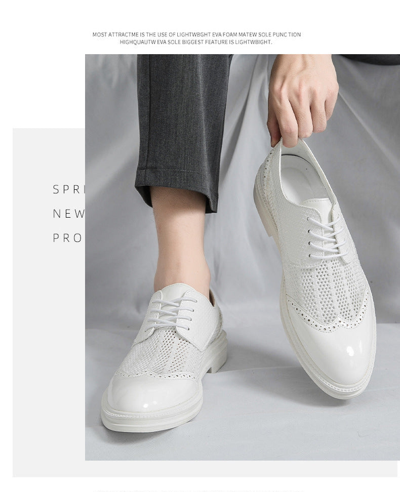 Men's Brogue Shoes Oversize | Elegant Breathable Stylish