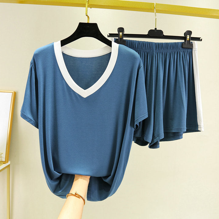 Women's Colorblock Pajamas | Fashionable Contrast Loungewear