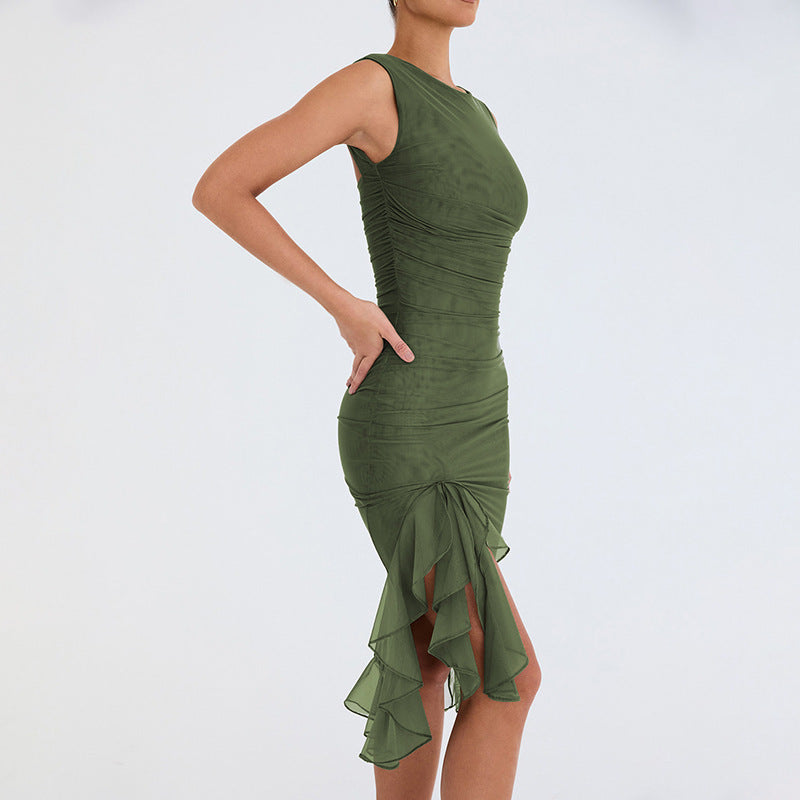 Summer Slim Fit Dress - Sleeveless Sexy Party & Club Dress