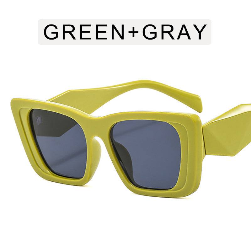 Retro Oversize Cat Eye Sonnenbrille | Damen UV400 Luxus
