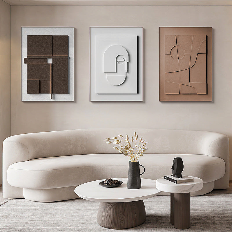 3D Geometric Wall Mural | Modern Morandi Style buy