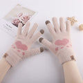Cat Paw Winter Gloves for Women | Warm Thermal Gloves