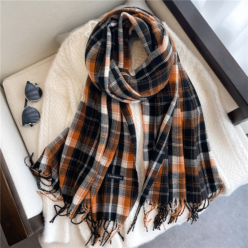 Unisex Schal Kaschmir leicht warm Herbst Winter dünn elegant