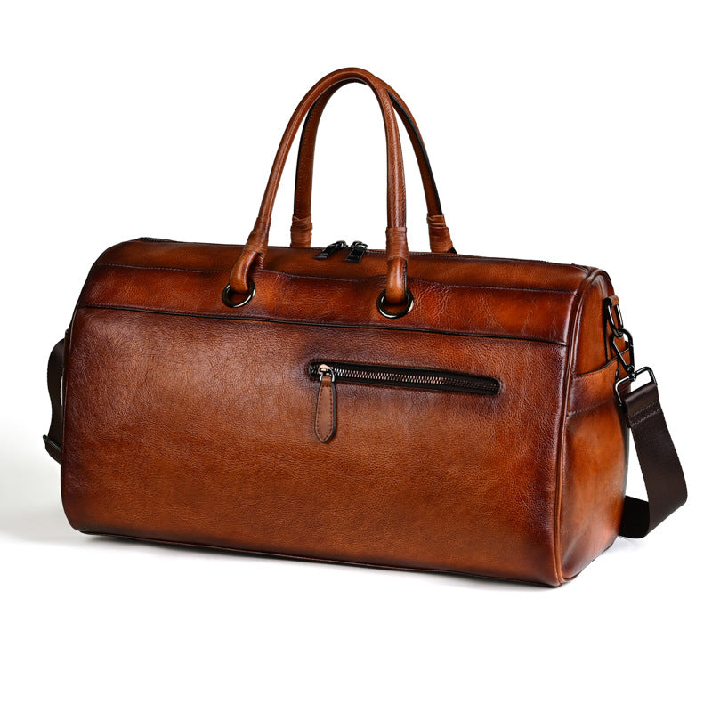 Handgefertigte Echtleder Tasche Retro – Große Vintage Ledertasche