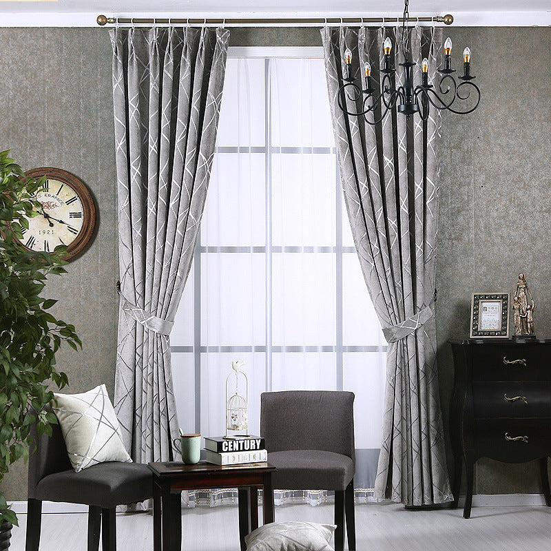 Chenille Blackout Curtain | Luxury Modern Blackout Solid Color