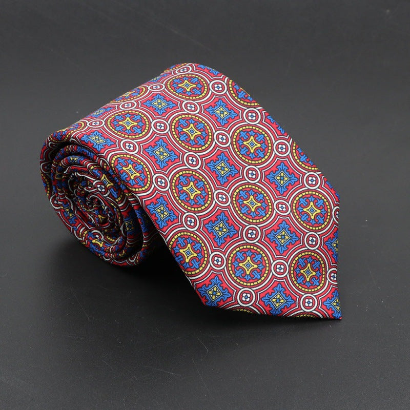 Men's Silk Tie Bohemian 7.5 cm Soft Elegant Modern