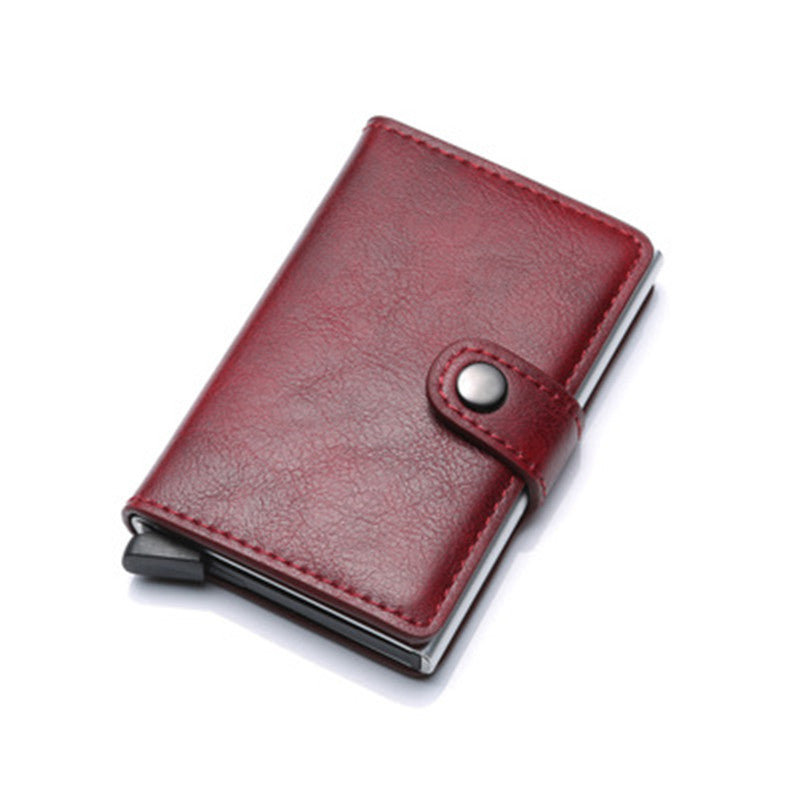 RFID Men's Wallet | Aluminum | Anti-theft Leather Wallet