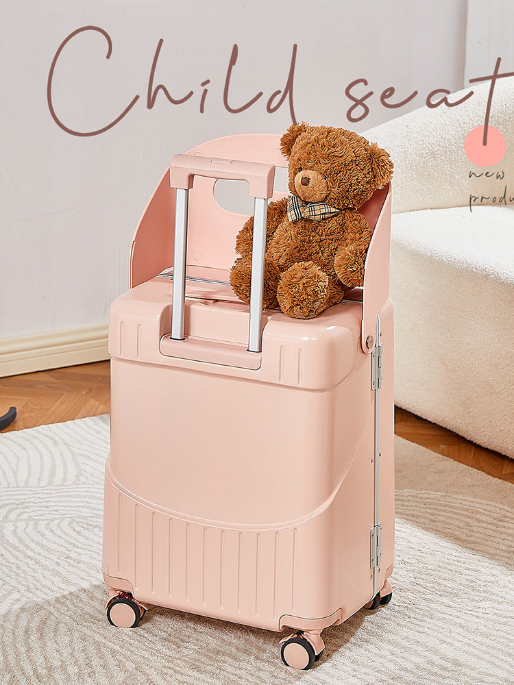 BAOMA Kids' Suitcase with Ride-On Feature | Parent-Child Travel Suitcase