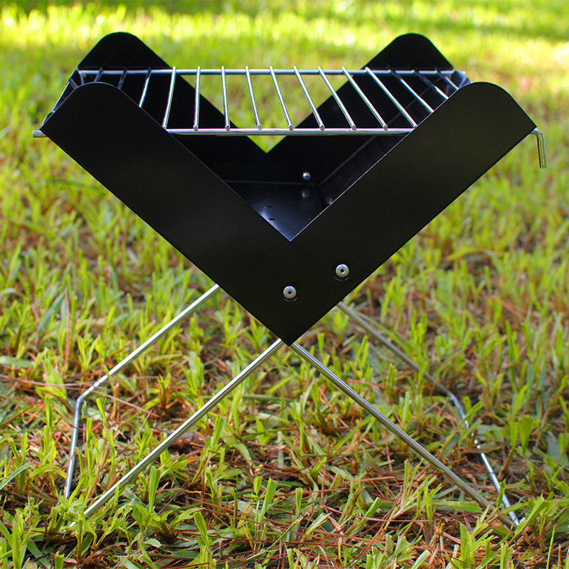 Klappbarer BBQ Grill Premium – Tragbarer Holzkohlegrill für Outdoor