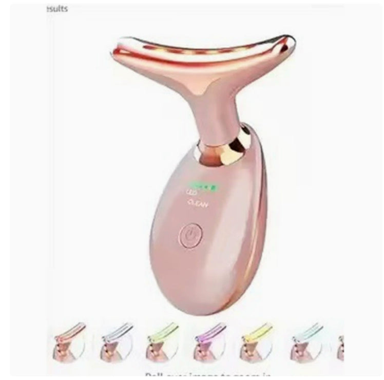 EMS Halsmassagegerät mit Wärmefunktion – Straffendes Anti Falten Beauty Gerät