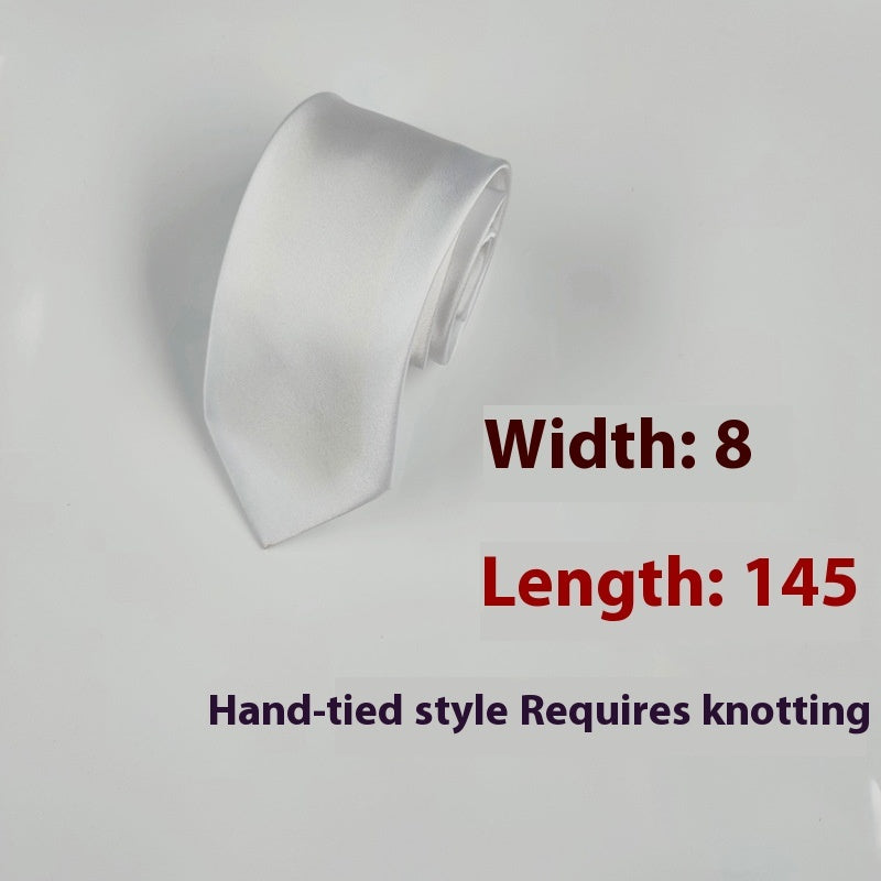 Herren Krawatte schwarz 8cm elegant klassisch Business Stil