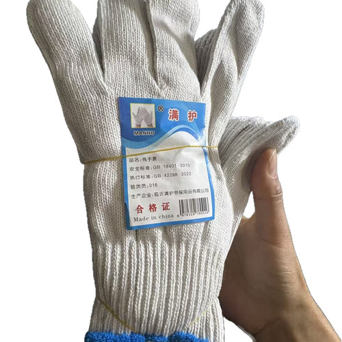 Work gloves cotton robust breathable protection durable