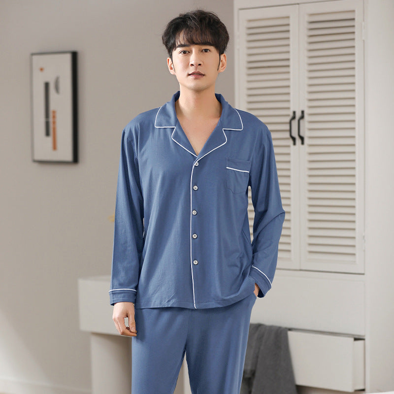 Herren Modal Pyjama | Leicht Schlafanzug | Cardigan Set