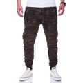 Men's Sports Trousers Stripes | Pleated | Casual Style