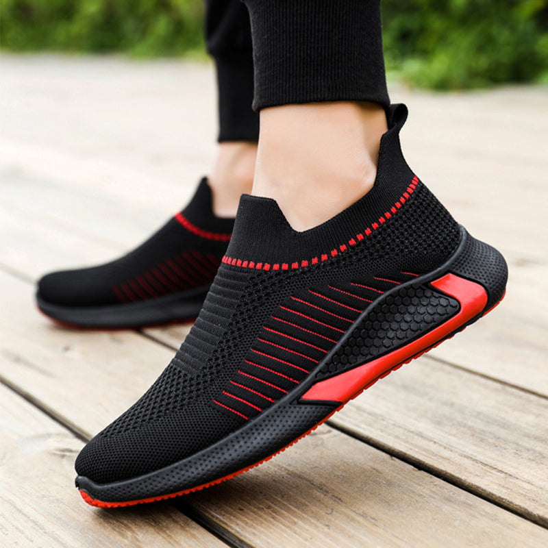 Herren Sock Sneaker Mesh Slip-On Leicht Sport Schuhe