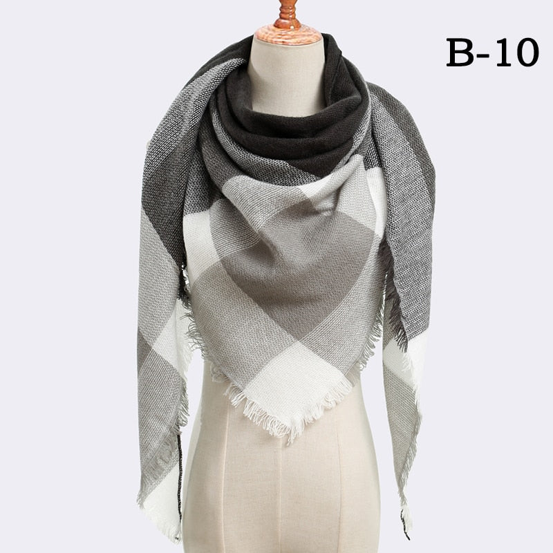 Damen Dreiecksschal Elegant | Herbst Winter Schal Stola
