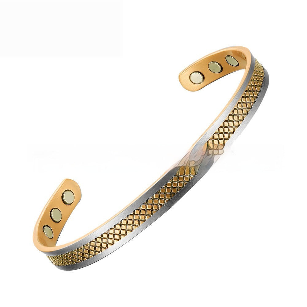Simple and stylish women's purple copper bracelet
