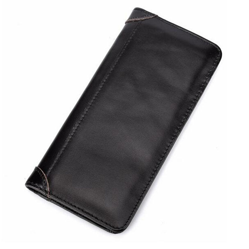 Leather Wallet for Men | Cowhide Retro | Coin Pocket Bifold Wallet
