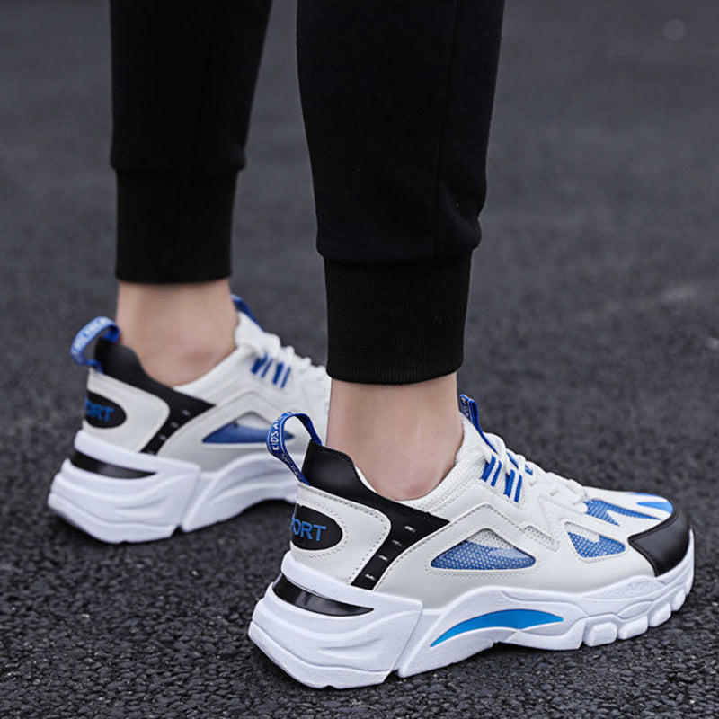 Herren Weiße Sneaker Rutschfest Running Walking Sport Schuhe