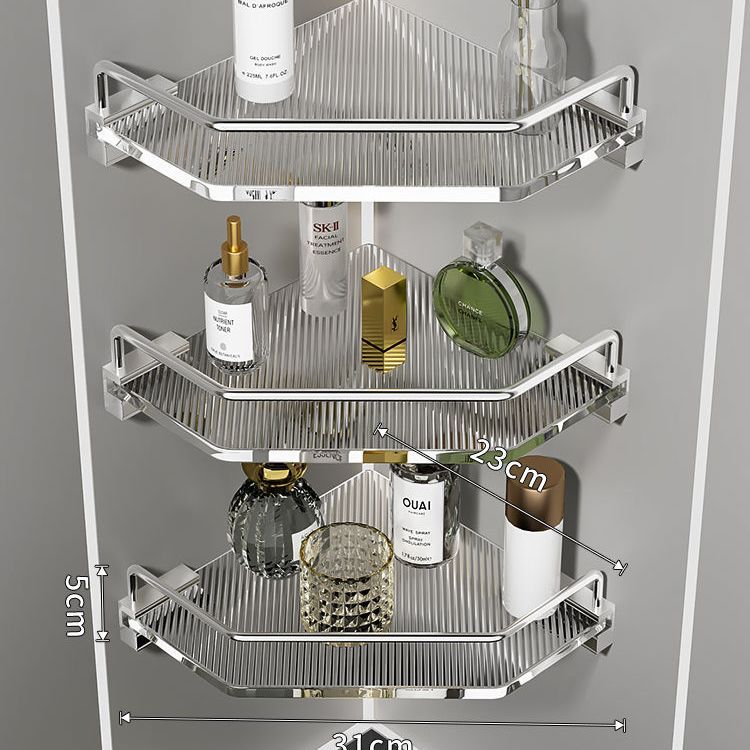 Acrylic Bathroom Shelf | transparent Wall Shelf | modern Bathroom