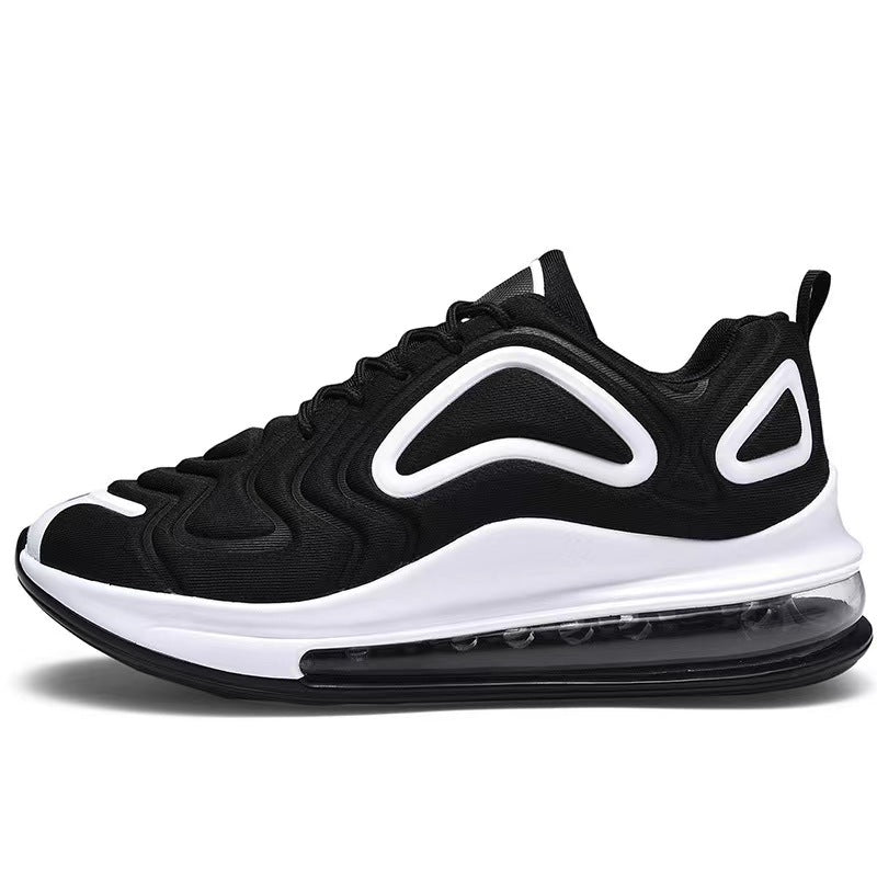 Herren Air Cushion Sneaker Schwarz Atmungsaktiv Sport Schuhe