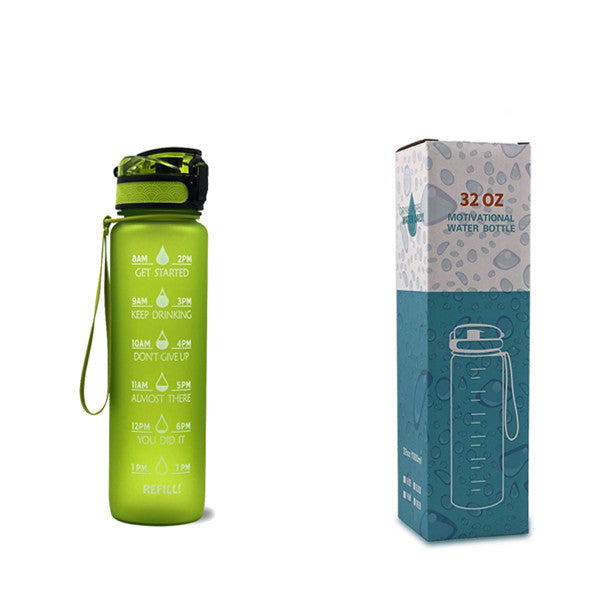 1L Tritan Trinkflasche mit Zeitmarkierung – Motivationsflasche